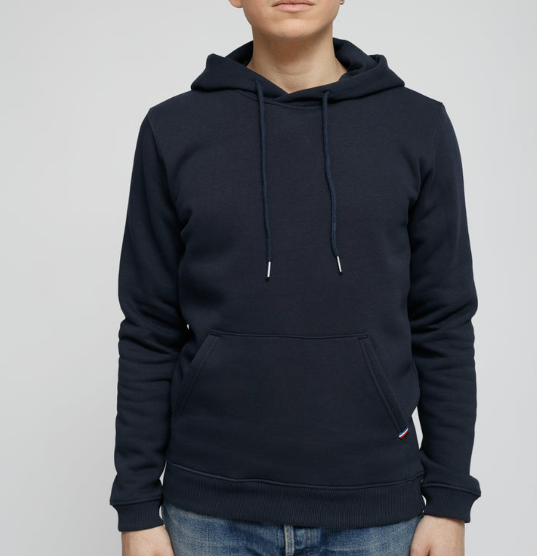 Hoodie molletonné en coton bio fabriquée en France - Mixte - 7