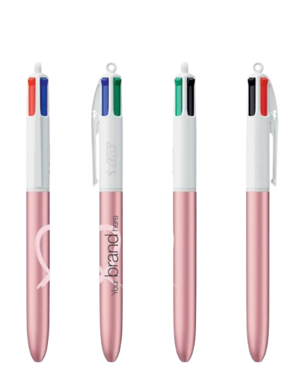 BIC® 4 Couleurs Glacé Octobre Rose