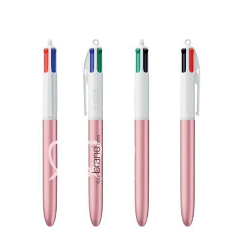 BIC® 4 Couleurs Glacé Octobre Rose