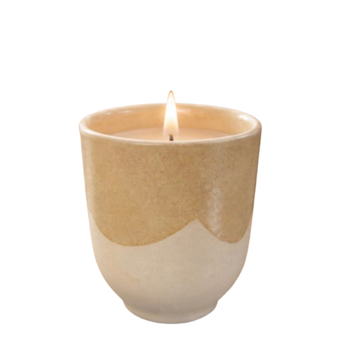 Bougie artisanale pot en grès - 120 gr