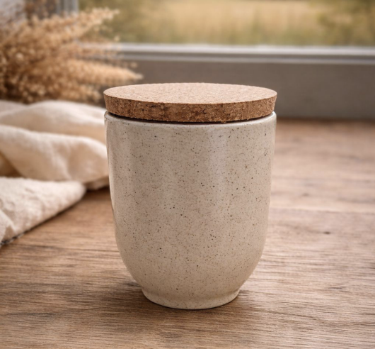 Bougie artisanale pot en grès - 120 gr - 3