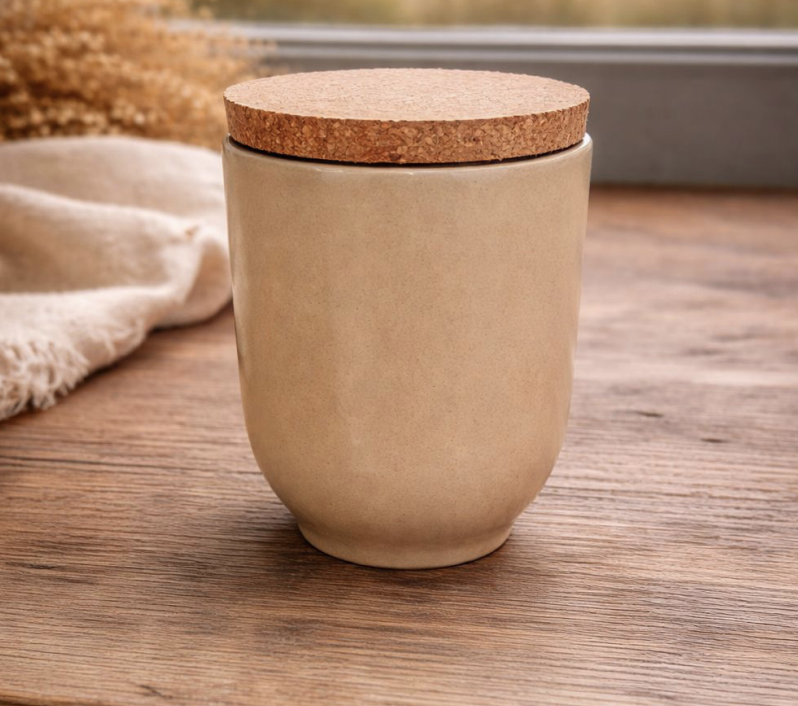 Bougie artisanale pot en grès - 120 gr - 4