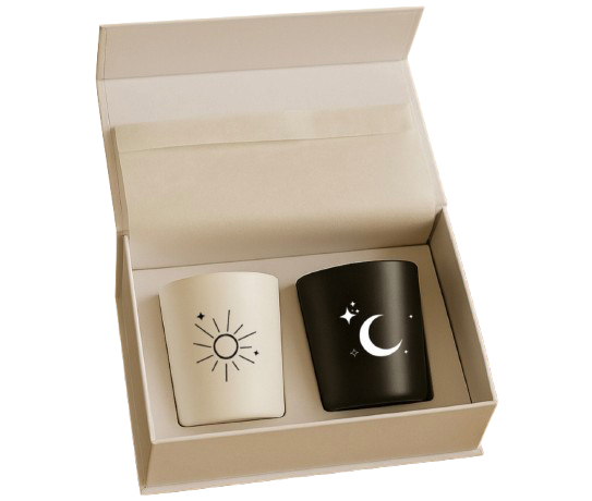 Coffret duo de bougies artisanales fabriquées en France