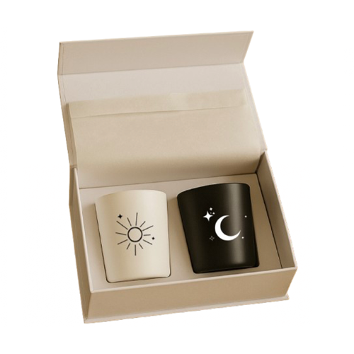 Coffret duo de bougies artisanales fabriquées en France