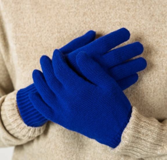 Gants en laine mérinos et cachemire, tricotés à Saint-Malo - 2