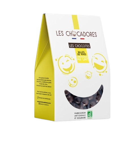 Billes de maïs au chocolat faites dans un ESAT lyonnais, 100g - 2
