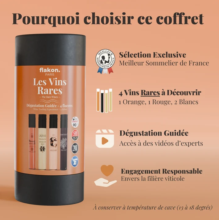 Coffret découverte Vins Rares, sélectionnés par un Meilleur Sommelier de France - 5