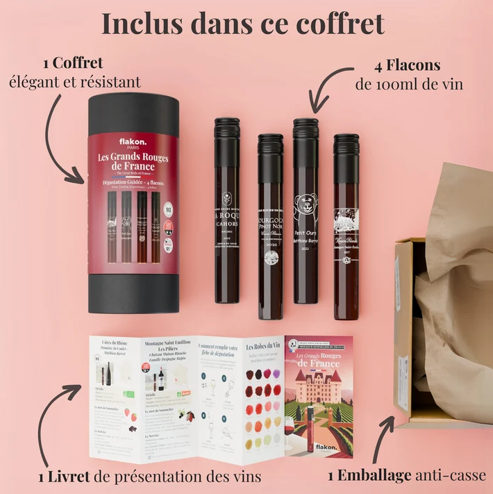 Coffret découverte Grands Rouges de France, sélectionnés par un Meilleur Sommelier de France - 2