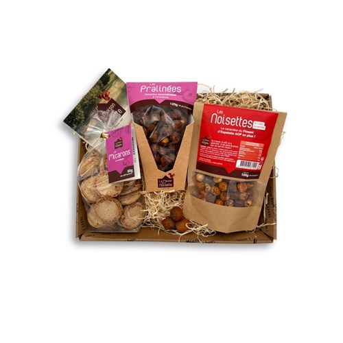 Coffret gourmand à base de noisettes du Lot-et-Garonne, 305g