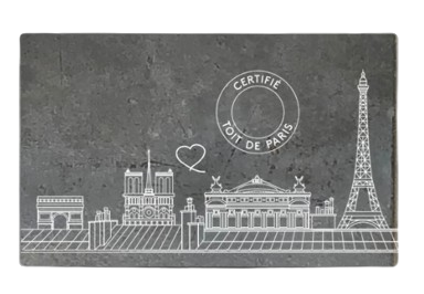 Magnet bas carbone et patrimonial, en zinc de toit parisien