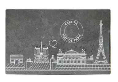 Magnet bas carbone et patrimonial, en zinc de toit parisien