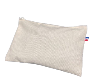 Pochette écru en coton made in France