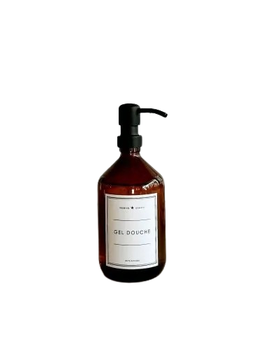 Distributeur de savon en verre avec pompe en acier inoxydable, assemblé en ESAT