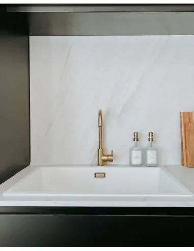 Distributeur de savon en verre avec pompe en acier inoxydable, assemblé en ESAT - 4