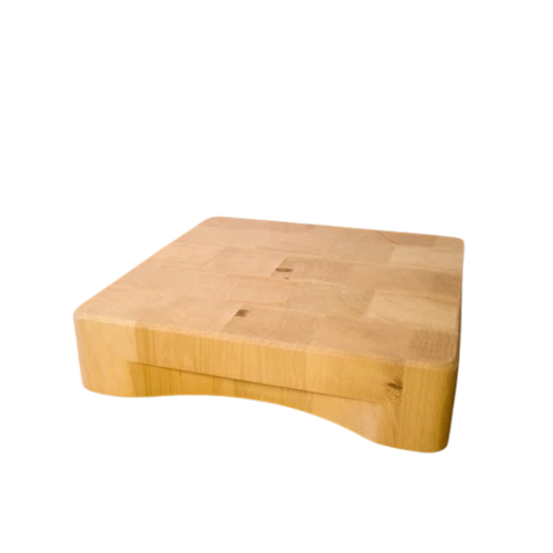 Planche à découper en bois de bout de charme du Jura, fabriquée dans la Loire