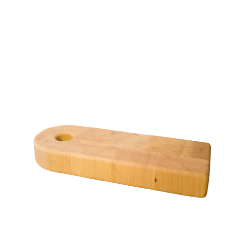 Planche à découper en bois de bout de charme du Jura, fabriquée dans la Loire