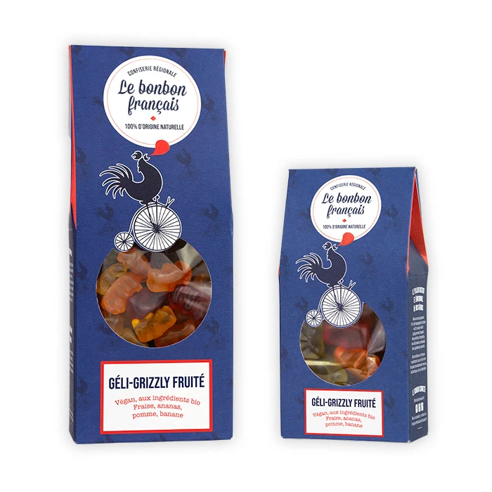 Nounours fruités, vegans et bio, made in France