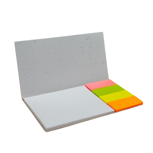 Notes repositionnables avec couverture en papier ensemencé fabriquées en France