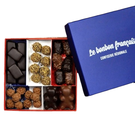 Coffret prestige de 34 délices chocolatés, made in France