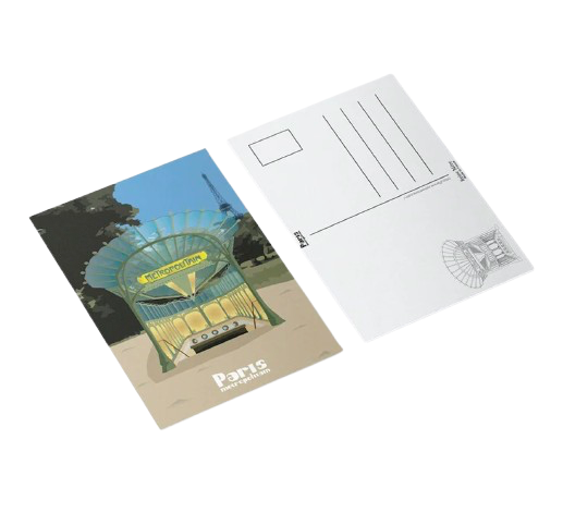 Carte postale en bois de bouleau fabriquée en France - 2
