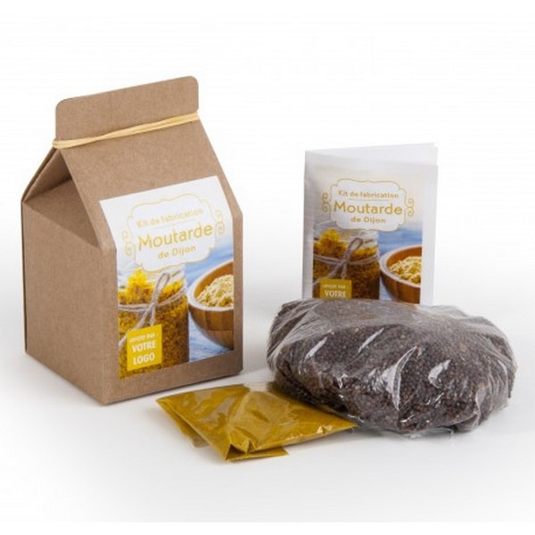 Coffret gastronomie moutarde kraft Made in France -