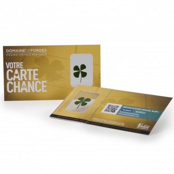 Carte postale trèfle porte-bonheur Made in France - 3